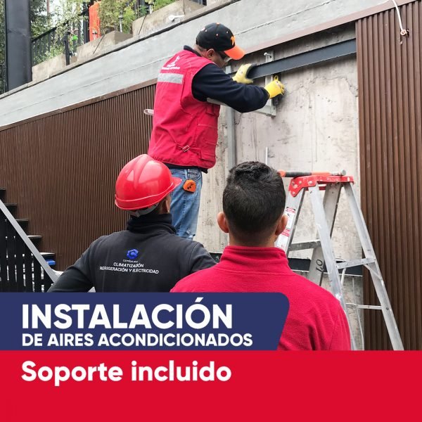 INSTALACION BASICA DE AIRE ACONDICIONADO SPLIT MURO DE  18.000 a 24.000 BTU EN LA REGION METROPOLITANA
